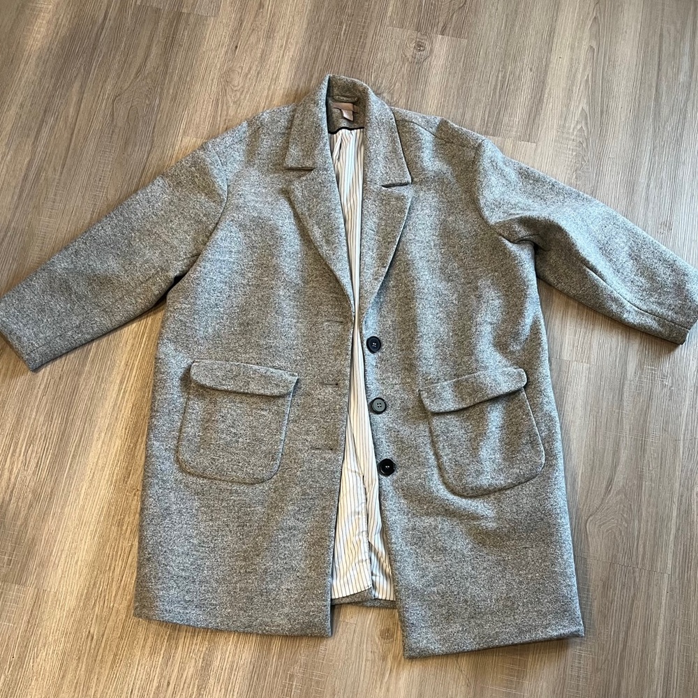 H&M Classic Gray Trench Coat